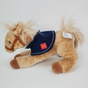 Wells Fargo Legendary Pony Nellie 2015 Plush Stuffed Animal Horse Tan Navy Blue